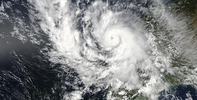 a large HURRICANE STORM